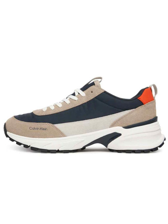 Calvin Klein Runner Casual Sneakers Taupe / Navy