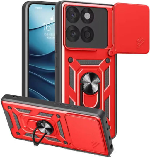 Bodycell Armor Slide Back Cover Red (Moto G06)