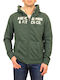 Green Hooded Cardigan