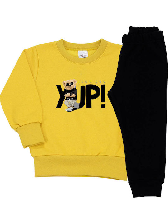 Kinder Sweatpants Set - Jogginganzug Yellow