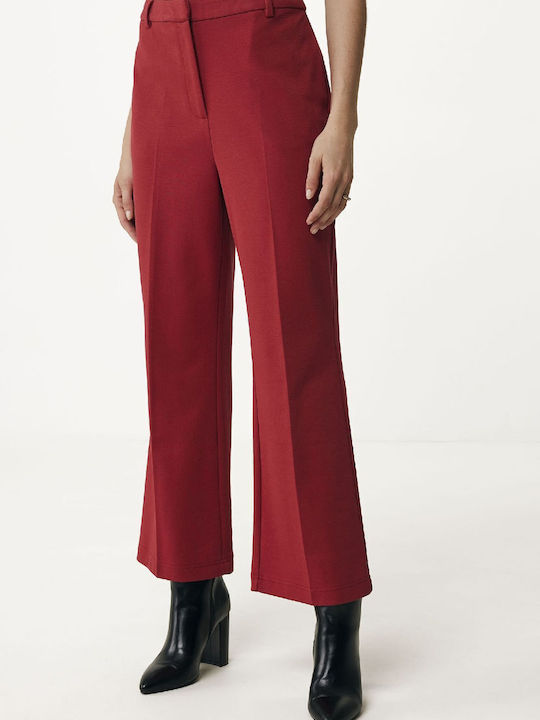 Mexx Women's Fabric Trousers Red