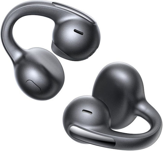 Baseus Bowie MC1 Pro Open Ear Bluetooth Handsfree Ακουστικά με Αντοχή στον Ιδρώτα και Θήκη Φόρτισης Μαύρα