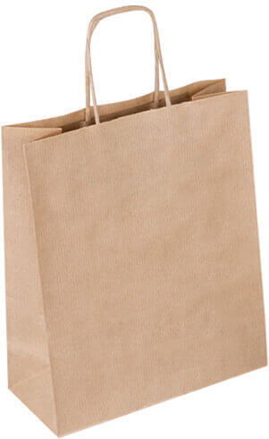 Pincello Paper Bag for Gift Brown 19x25x8cm. Kraft with Handle