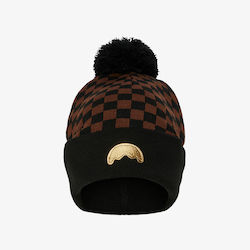 Sprayground Sip Puff Beanie Fleece Beanie Knitted in Black color