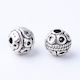Metallic Beads Passers Silver Antique 8x8mm 20pcs