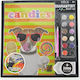 Russell Mosaic Sticker Sequins Pies Candies 32x32 B C Russell