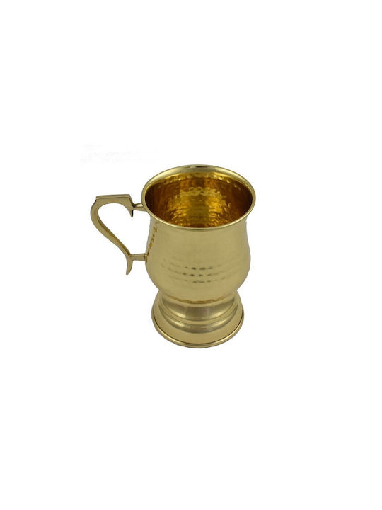 Glas Cocktail/Trinken / Wasser aus Kupfer in Gold Farbe 440ml