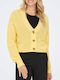 Carol Nice Jachetă de damă tricotată Yellow