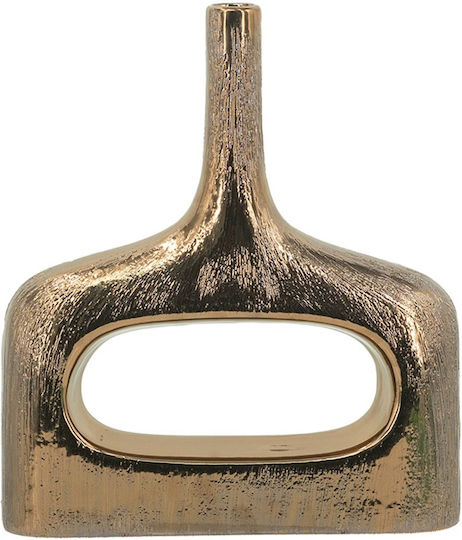 Artekko Decorative Vase Lidded Gold 23x7x33cm
