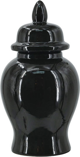 Artekko Decorative Vase Melania Black 16x16x31cm