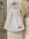 Lino Home Hand Towel Marley 30x50cm Sand Weight 600gr/m²