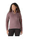 Men's Fleece Cardigan Purple