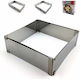 Square Cake Ring 095 Inox Min 16x16cm 735095-48