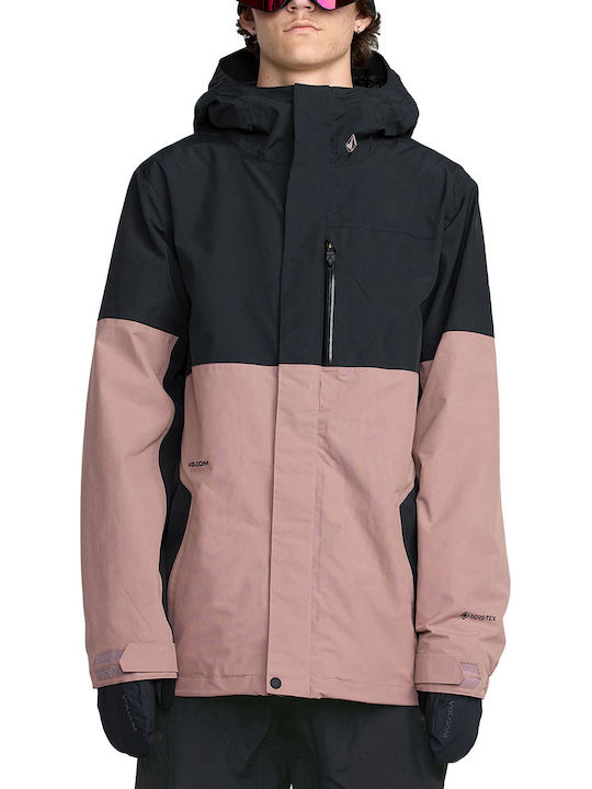 Volcom G0652604-MVE Ανδρικό Μπουφάν Gore-Tex για Σκι & Snowboard Ροζ