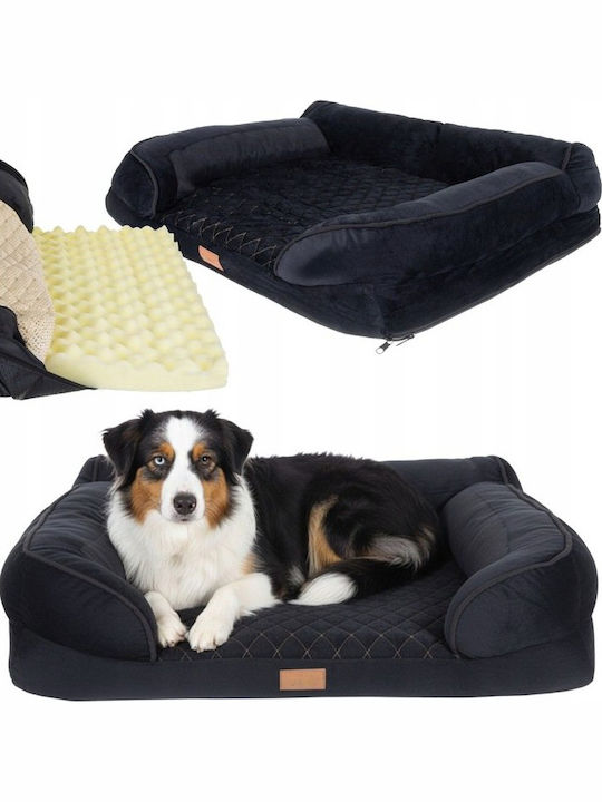 Zola Sofa für Hunde Schwarz 80x65cm