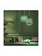 Viokef Felicia Ceiling Light Green with E27 Socket 225x225cm