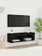 Wohnzimmer TV-Einheit Black mit Beleuchtung L100xB30xH30cm