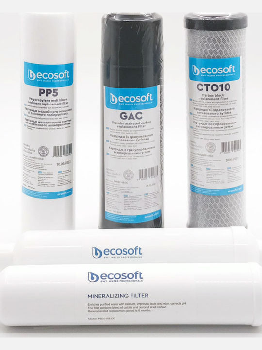Ecosoft Ersatz-Wasserfilter Umkehrosmose (RO) 5Stück