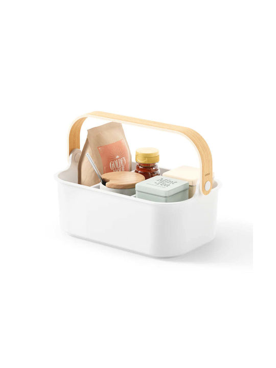 Umbra Bellwood Cosmetics Organizer with Dividers White 29x20x17cm