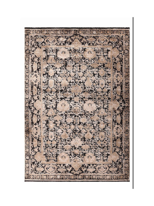 Tzikas Carpets Bedroom Rugs Set Black Gold 172-0-371-00153-970 2pcs