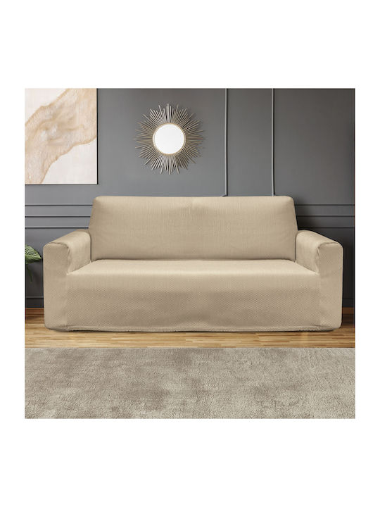 Beauty Home Wasserdichtes Set Elastische Abdeckungen für Wohnzimmer Choco 3 Stück
