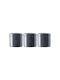 Maxwell & Williams Set of 3pcs Jars for Coffee / Sugar / Tea with Lid made of Porcelain Gray 600ml