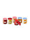 Alpina Set of 6 General Use Transparent Glass Jars with Lid 200ml 6 Pieces