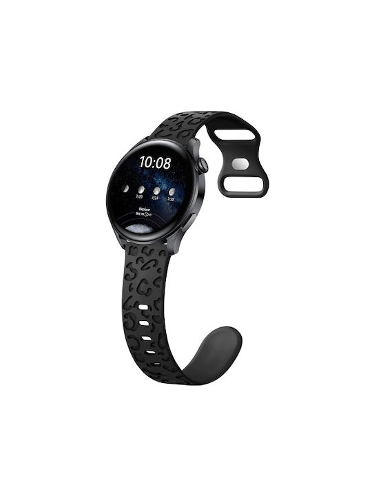 Curea Silicon Concave Garmin Vivoactive 4s Vivomove 3s Neagră