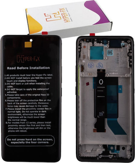 Hyper Fix Οθόνη με Μηχανισμό Αφής και Πλαίσιο για Xiaomi Poco X7 5G (Μαύρο)