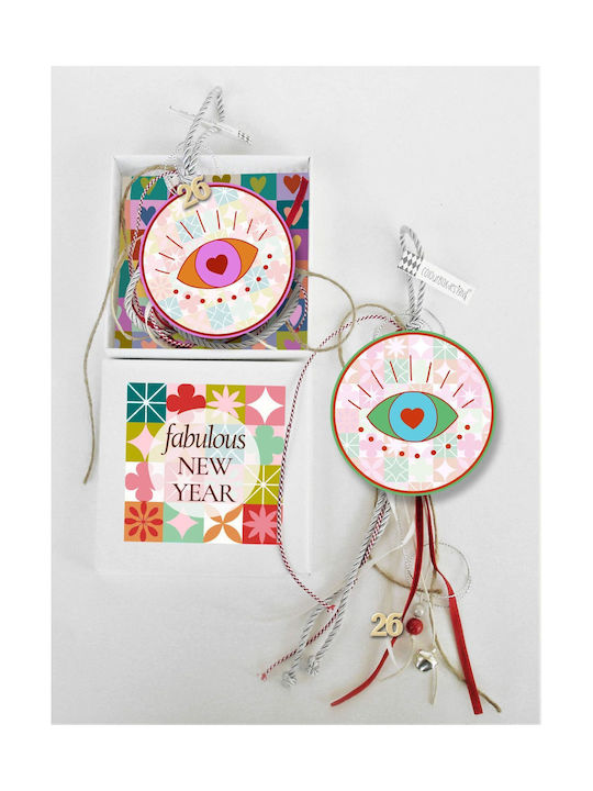 Colourbox Kids Γούρι Μάτι από Ξύλο