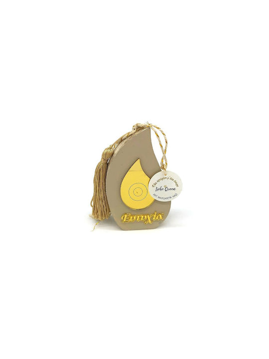 LiebeQueen Handmade Lucky Charm with Wishes Beige made of Wood 1pcs