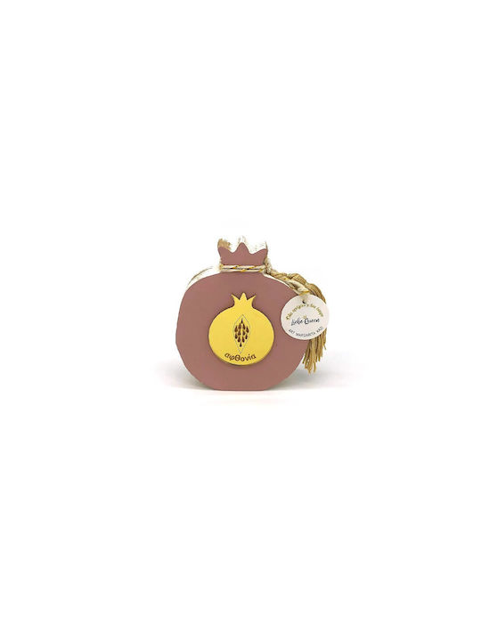 LiebeQueen Handmade Lucky Charm Pomegranate Gold made of Wood 1pcs