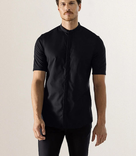 Le Nouveau Chef Rashguard Bucătar Bumbac Negru cu Mâneci scurte