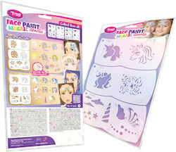 Mosaic Stencil Face Painter Unicorn Star 3 Pieces Pack Tytoo Mosaic Stencil Face Painter Unicorn Star 3 Pieces Pack Tytoo