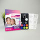 Funkelndes Fantasy-Gesichtsfarben-Set mit 6 Tytoo-Schablonen