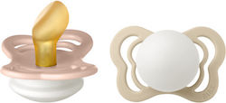 Bibs Couture Glow Ορθοδοντικές Πιπίλες Καουτσούκ Νυκτός Ροζ για 0+ μηνών 2τμχ