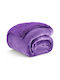 Ehome Fleece Decke Übergröße 220x240cm Lila