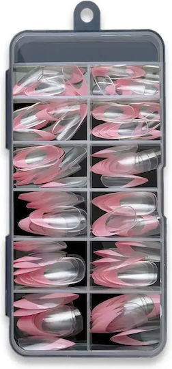 Nail Tips French in Pink Color 120pcs FG-166