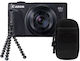 Canon PowerShot SX740 HS Lite Mit Tasche Und Gorillapod Kompaktkamera 20.3MP Optischer Zoom 40x Schwarz