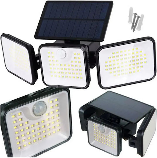 Izoxis Straßen-Solarleuchte 8W mit Bewegungssensor und Fotokontakt IP65 33cmx12.3cmx10.2cmcm
