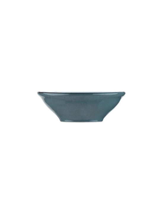 Kutahya Porselen Mood Serving Bowl Round made of Porcelain Blue with Diameter 16cm