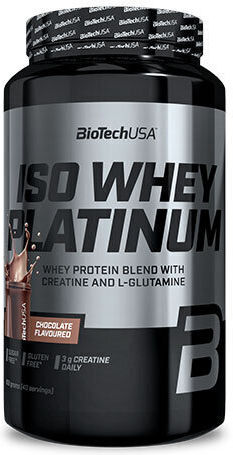 Biotech USA Iso Whey Platinum Whey Protein Gluten Free with Strawberry Taste 908gr