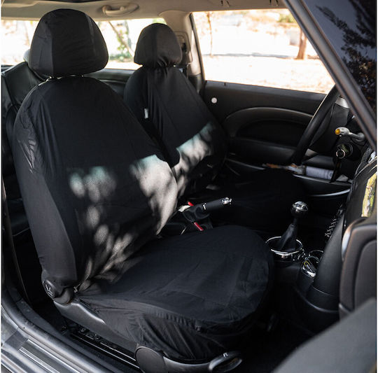 Kaver Set Autositzbezüge 6Stück Polyester Schwarz
