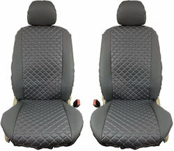 Auto Gs Комплект Покривала За Автомобилни Седалки 4 Бр Изкуствена Кожа Royal Сив