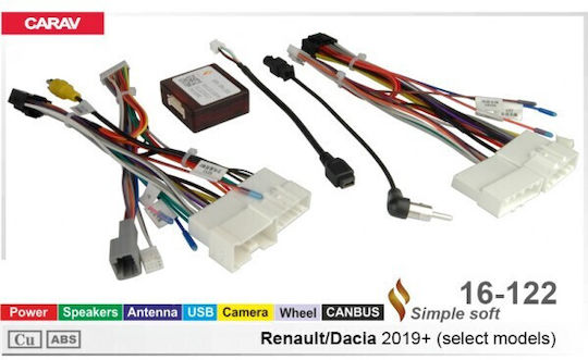 Φίσα 16pin Multimedia Canbus Box Renault Dacia ’19> 16-122 Box1003