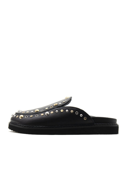 Tommy Hilfiger Δερμάτινα Mules Μαύρα