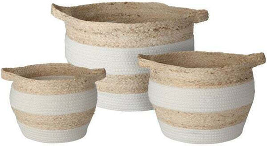 Koopman Dekorativer Korb Korbweide Ecru 33x26cm