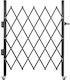 Vevor Μεταλλική Πόρτα Φράχτη σε Μαύρο Χρώμα 1.22m x 94cm