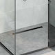 vidaXL Siphon Boden mit Größe 80x11cm Schwarz