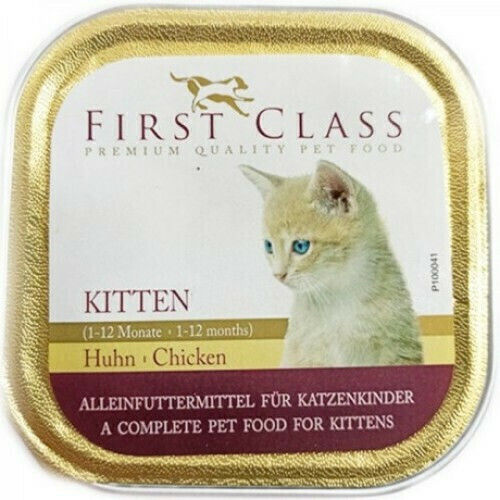 First Class Terrine Υγρή Τροφή για Ανήλικες Γάτες με Κοτόπουλο 34x100gr